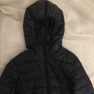 Black Forever 21 Puffer Jacket